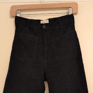 Doen Black Corduroy Boot Cut Pants